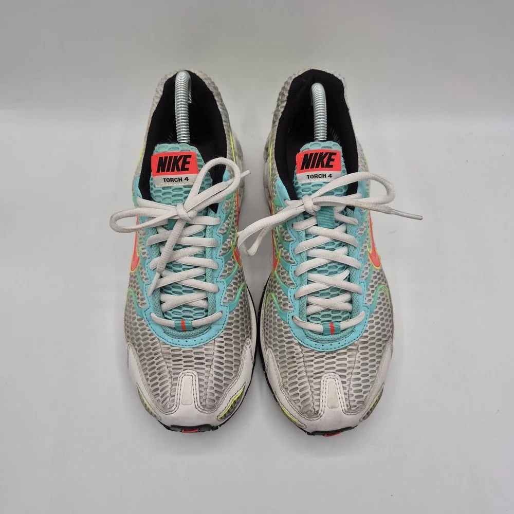 Nike Air Max Torch 4 Shoes Womens Size 10 White Teal Running Sneakers CW5607-100